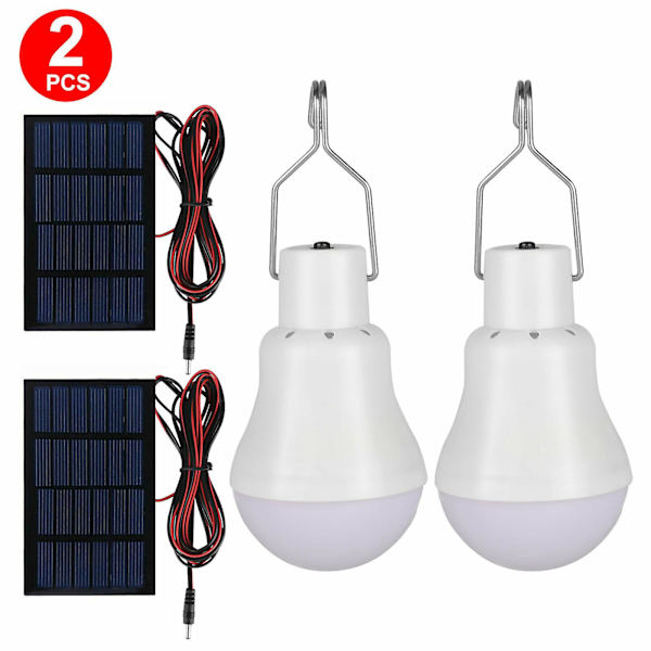 LED-lampa för utomhusbruk, nödsituationer, vandring och camping A 2PCS