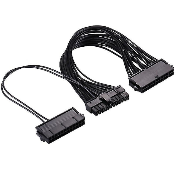 30cm ATX Mining 24 Pin Dubbel PSU Strömförsörjnings Förlängningskabel