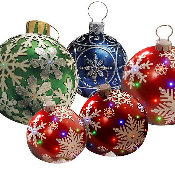 Julgranskula Uppblåsbara Bollar Utomhus Uppblåsbara Leksaker Jul Trädgårdsdekor