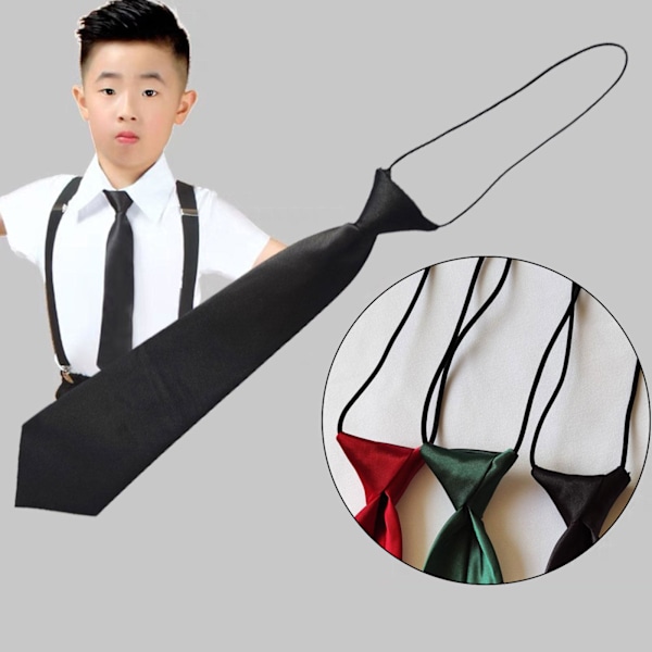 Liten slips barn söt dekoration vardaglig uniform accessoar wine red One-size