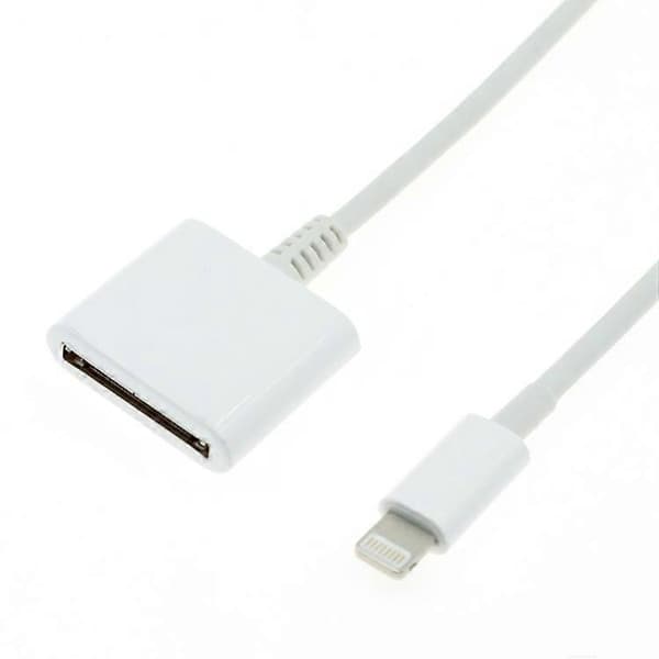 15 cm 8-bens han til 30-bens hun adapterkabel (hvid) White