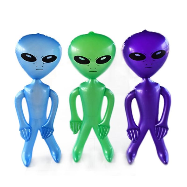 PVC Oppblåsbar Alien Leke 3 stk