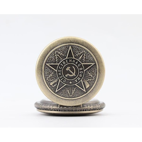 Bronze Party Emblem Quartz Lommeur Halskæde Vedhæng Gave Ure Til Mænd Kvinder Ure