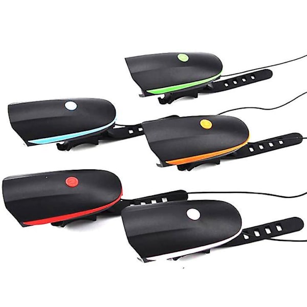 Ladattava polkupyörän ajovalaisin kaiuttimella, USB, yöajoon, vedenpitävä black
