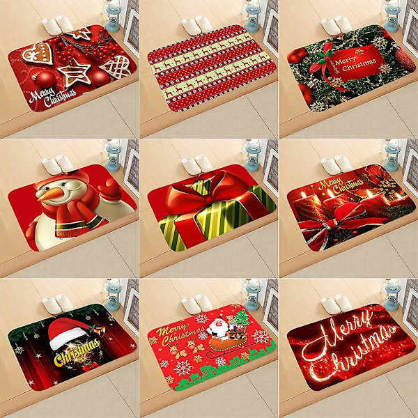 Jul Dörrmatta Jultomte Utomhus Inomhus Mattor Golvmatta Jul Hem Rum Dekor 3