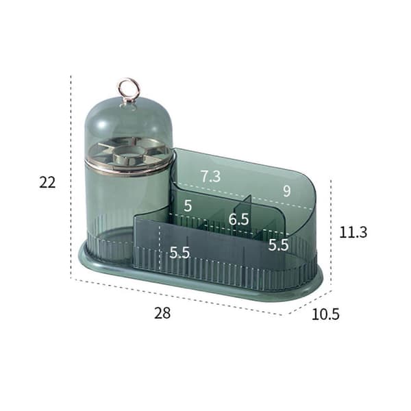 Skrivebordsopbevaringsboks Smykkeopbevaring Makeup Organizer til badeværelsesbordplade