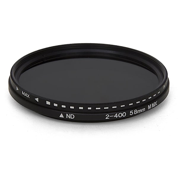 Fader Variabelt ND Filter Justerbart ND2 til ND400 Neutral Density Kompatibelt med Kameraobjektiv 72mm