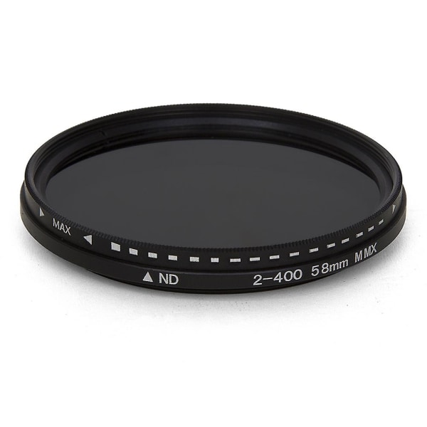 Fader Variabelt Nd-filter Justerbart Nd2 till Nd400 Neutral densitet för kameraobjektiv 62mm