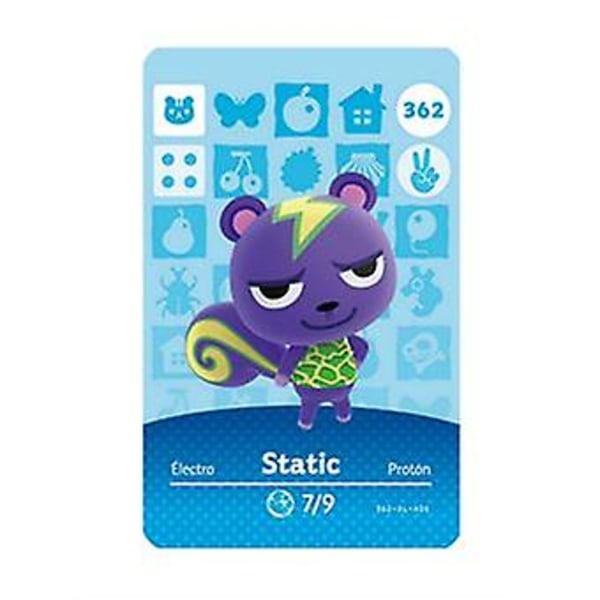 Nfc-spelkort för djurkorsning, kompatibel Wii U - 362 Static