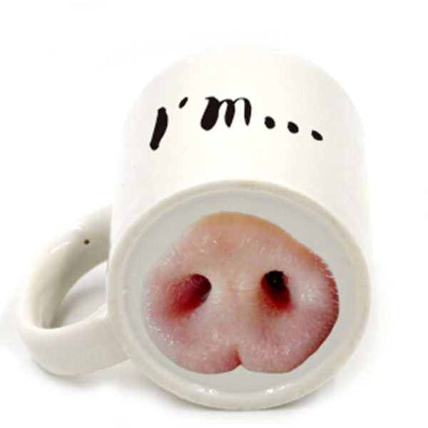 Grisenæse Krus Herre Sjov Kaffe Mælk Keramisk Kop Vandkop