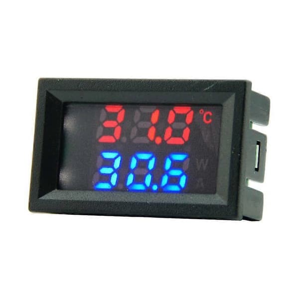 [LCS]Temperaturmåler Dobbel Digital Skjerm Termometer 4-28v Temperatursensor Probe Detektor Spenningsmåler Brukt Til Bil A