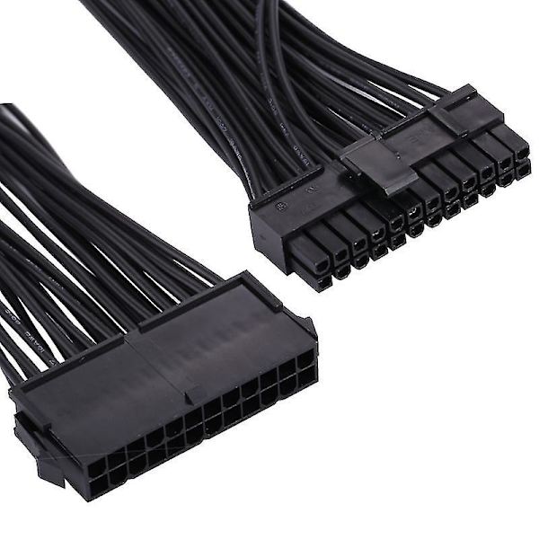 30cm ATX Mining 24 Pin Dubbel PSU Strömförsörjnings Förlängningskabel
