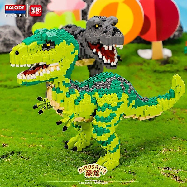 1457+ stk. 16089 16088 mini klodser grøn dinosaur bygge legetøj klassisk model jurassic park figur legetøj hjemme sjovt spil 28cm white