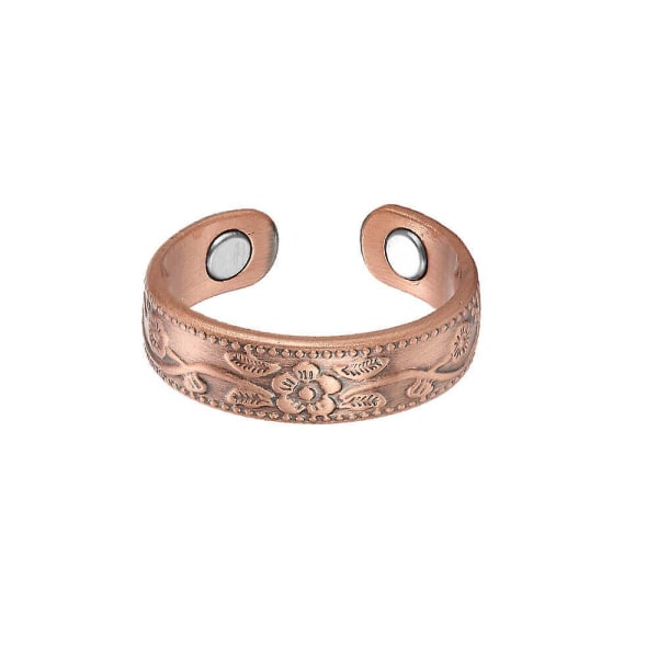 99,9% koppar magnet Ring Collection Fashionabla Enkel Open Ener COPPER