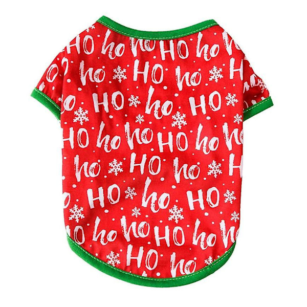[LCS] Hund Kat Juleprintet Pull-over Kæledyrstøj Til Hvalp HOHO L