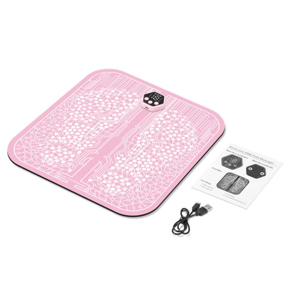 6-i-1 USB Genopladelig Reflekszoneterapi EMS Fodmassager Black