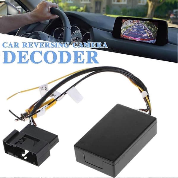 [LCS] RGB til AV Bakkamera Adapter Auto Backup Kamera Dekoderboks til RCD510/RNS510/RNS315 Black
