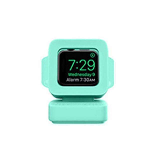 Kompatibel med Apple Watch ladestander, Apple Watch silikone ladestander green