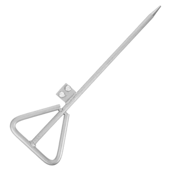 [LCS] Generatorjordningssats Triangulär form Järnjordningsstift för säker drift av elektrisk utrustning 1Set Silver 51.10X15.70X2.60CM