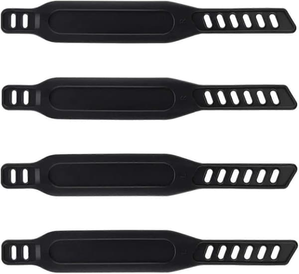 4 stk. sykkelpedalstropper, gummipedalstropper, universelle sykkelpedaler, utvidede stropper, treningssykkelstropper