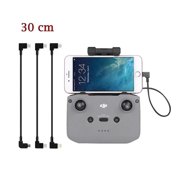 Dji mavic 3/mini 2 datakabel för fjärrkontroll till surfplatta telefon typ-c ios förlängningskabel för dji air 2s drönartillbehör Typec to type-c