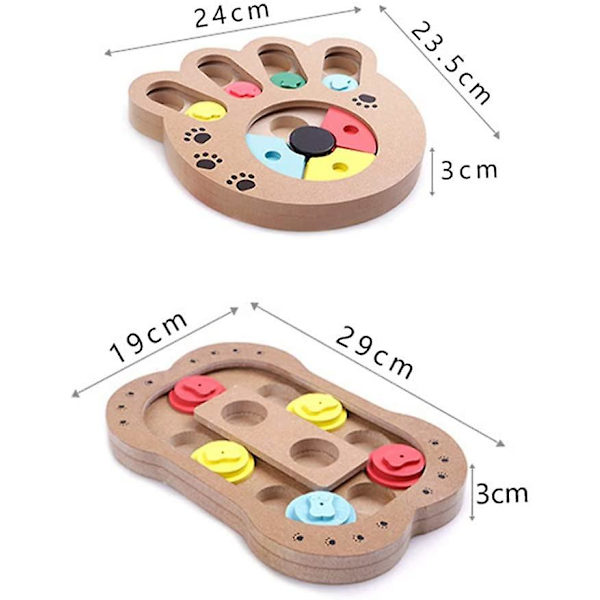 [LCS]Shuffle Bone Puzzle Toy, intelligens treningsfôrdispenser Style2