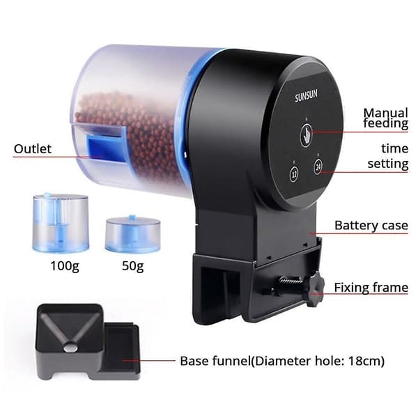 [LCS] Programmerbar automatisk fiskmatare akvarium timer matare Ak-02s