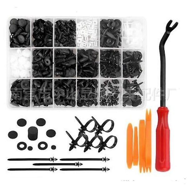 240 st Bumper Retainer Clips Bil Plast Nitar Fästen Push Retainer Kit Populäraste Storlekar Auto Push Pin Nitar Set 415pcs