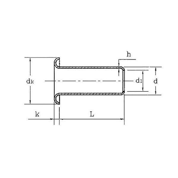 Niitit putkimaiset kupariset ontot niitit kaksipuolinen piirilevy p Length 5mm
