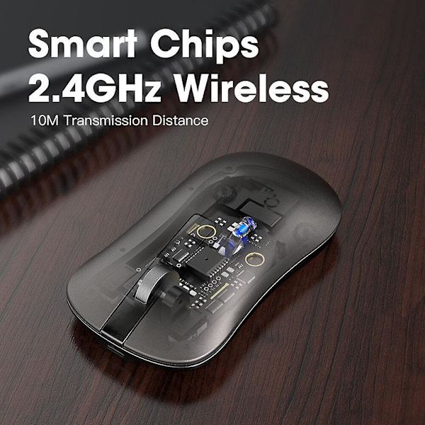 Bluetooth Mus Trådløs 2.4GHz Mus Kompatibel med Huawei Mus Stille Computer DPI Gaming Kontor Ergonomisk