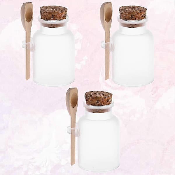 Badesaltflaske ABS-plastoppbevaringsflasker for oppbevaring 3 stk sett