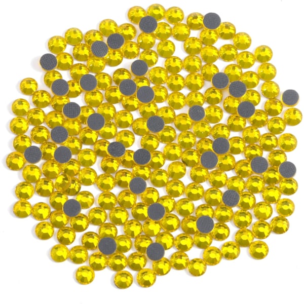 8000 Hot Fix Strass, Citrongul, SS6, 1,9-2,1 mm för Kläder & Hantverk Citrongul SS6 Lemon Yellow