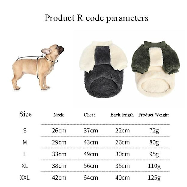 Varmt kæledyrstøj Vinterhundefrakke Blød skjorte Vest green 2XL