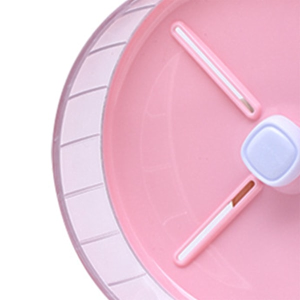 Tyst Hamsterhjul - Leksaker för Smådjur - Hamsterbur - 20cm/7.9in Rosa 0.6
