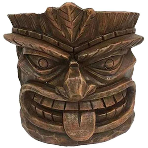 Tiki Plantepotte Sukkulent Totem Pottepynt Resin Håndværk Blomsterpotter Have Dekorationer Multicolour