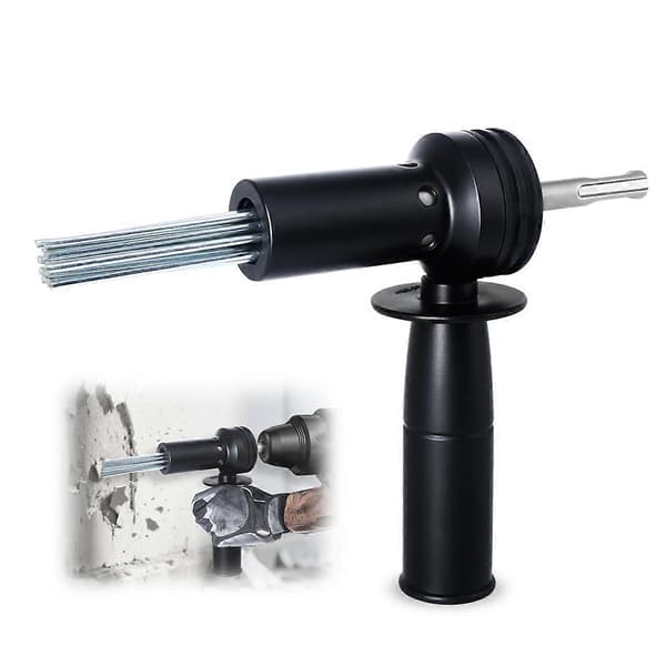 [LCS]SDS Plus elektrisk hammer nåleskaleringsadapter for rustfjerning, betongboring, flislegging Black