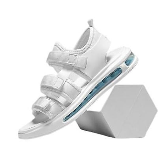 Strandskor, Tofflor, Casual Ins Sandaler För Män White blue 45