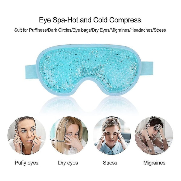 Cooling Eye Mask Återanvändbar Gel Ögonmask för pösiga ögon