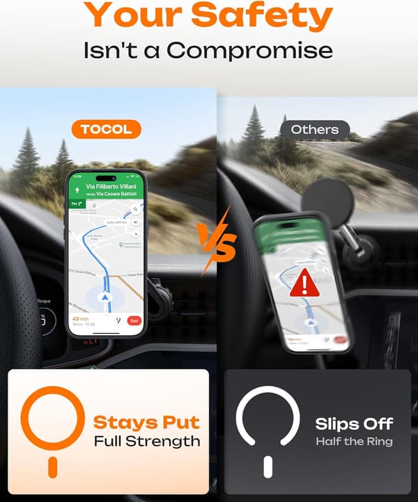 [LCS] Magnetisk skal til iPhone 17 Pro Max 6.9-tommer, kompatibelt med MagSafe (Mørkeblå) iPhone 17 Pro Max