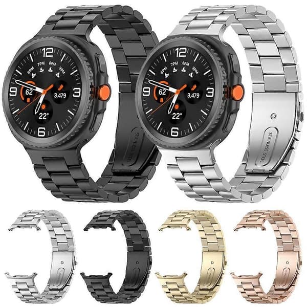 [LCS] Metallrem for Samsung Galaxy Watch 8 / 8 Classic / Ultra 2 Silver