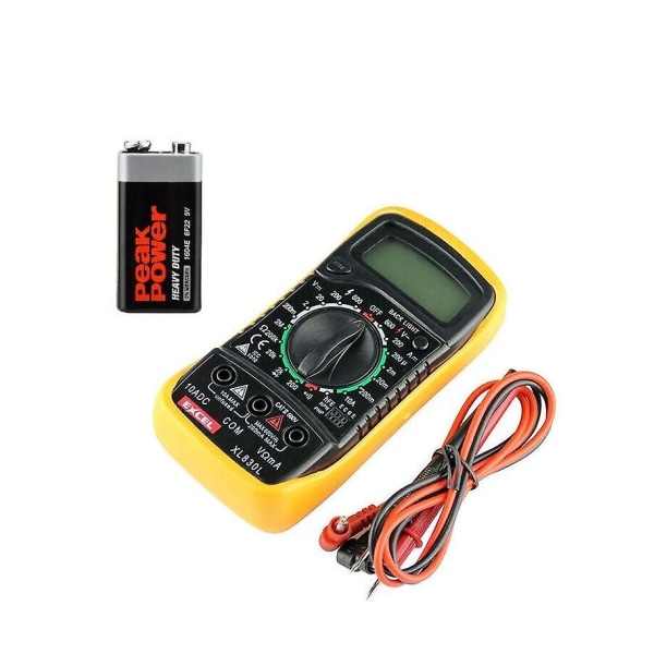 Digital LCD Multimeter Voltmeter Ohmmeter Amperemeter AC DC Ohm Volt Multi Tester