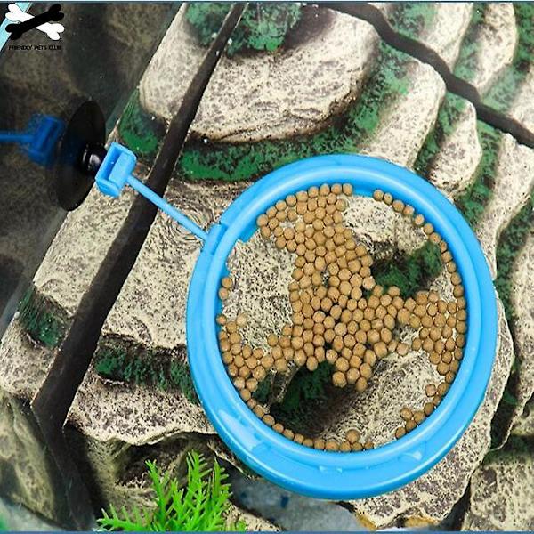 Ny akvariefoderring fisk tank station flytande matbricka matare 1