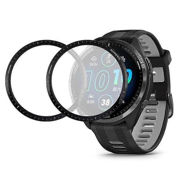[LCS]2st/förpackning för Garmin Forerunner 965 PMMA Skärmskydd 3D Böjd Ultraklar Anti-rep Skydd