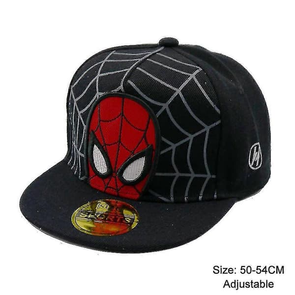 Barn Pojkar Flickor Keps Snapback Hatt Black