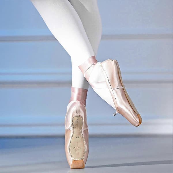 Ballet-tåskor, rosa sidentyg, bekväma, halkfria och hållbara 32
