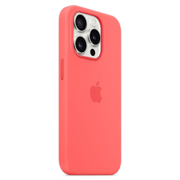 [LCS] For iPhone 15 Pro Max Case Silicone Magnetic Phone Case Compatible with MagSafe Red_MGF Red Red iPhone 15 Pro Max