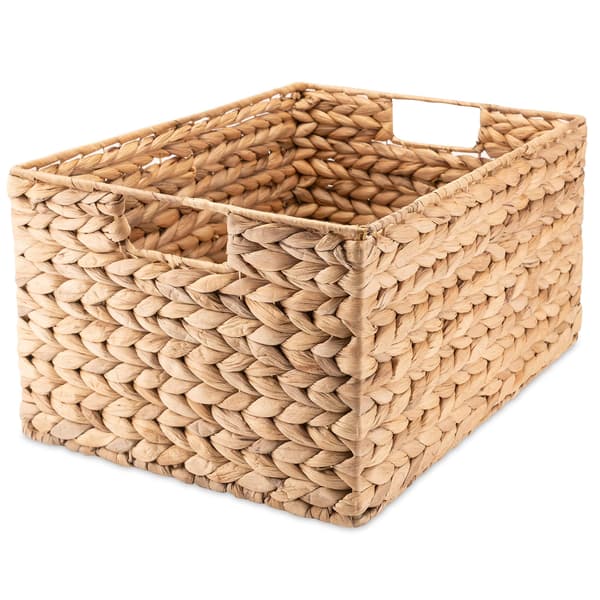 [LCS] Förvaringskorg av vattenhyacint - rektangulär sjögräs - 37cm