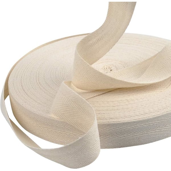 50 MX 2,5 cm Bomullsband, Syband med Måttband för Hantverkssömnad, Kantband, Stickad Förkläde, Kläder