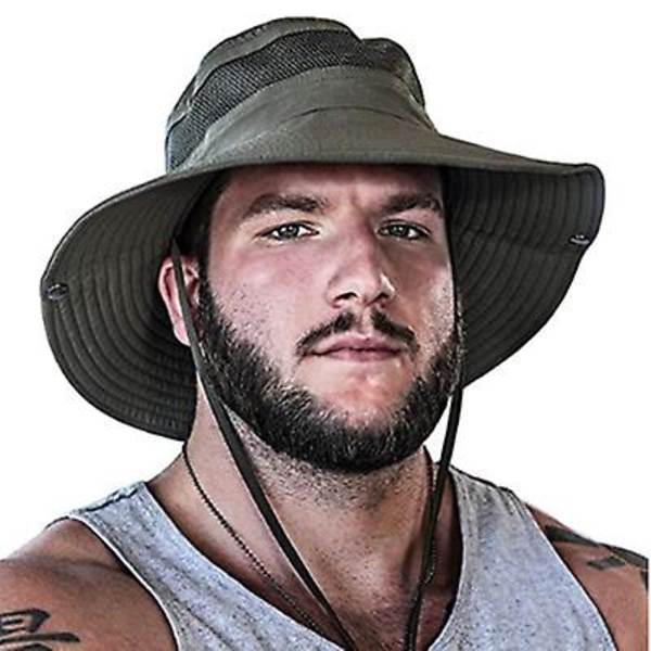 Bucket Hat Skydd Solhatt Lättvikt Justerbar Fiskehatt