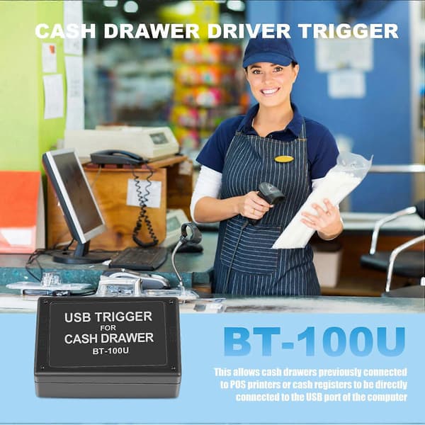 [LCS]BT-100U Pengeskuffe Driver Trigger med USB Interface Skuffe Trigger Black